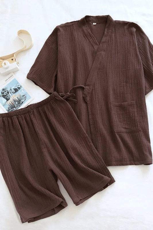 Kimono Homme | Pyjama Marron / XL