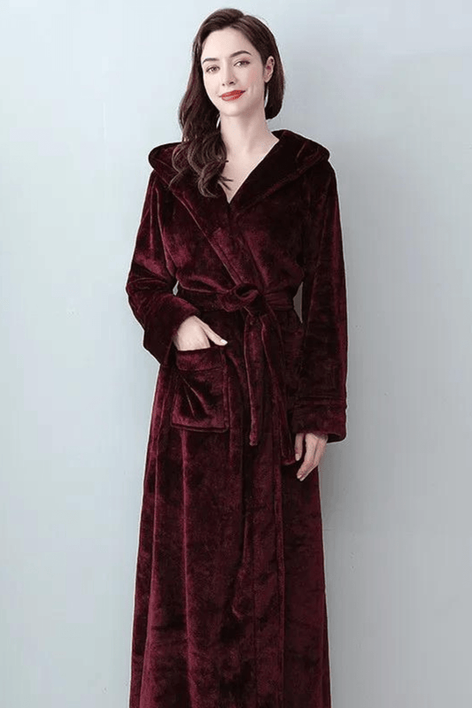 Peignoir Femme | Absorbant Bordeaux / XL