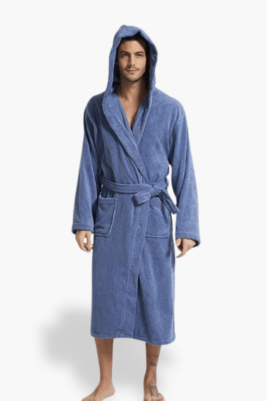 peignoir homme long capuche